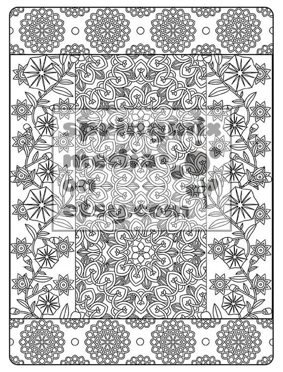 Coloring Page to Relax Soothing calm and delightful pages to | Etsy