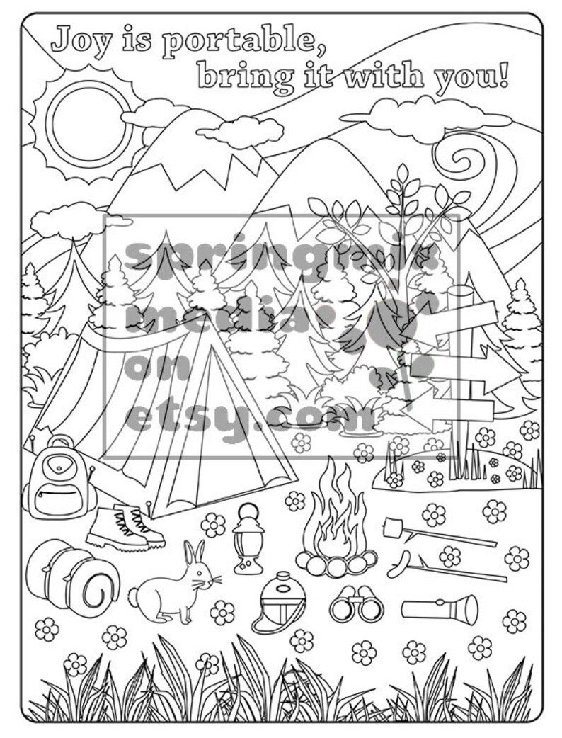 Coloring Page to Relax Soothing Calm and Delightful Pages to - Etsy