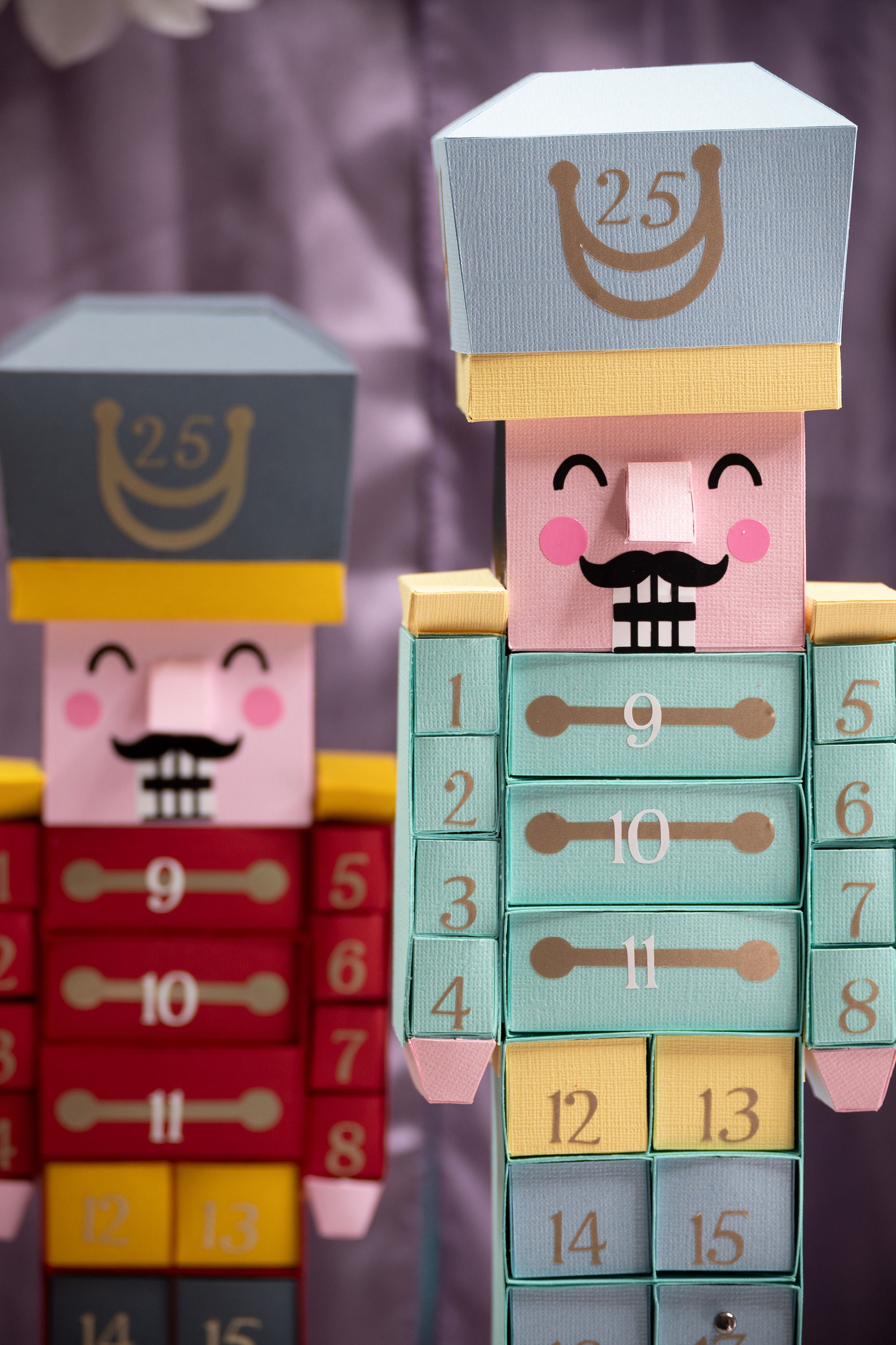 Papercraft Advent Calendar Nutcracker Lowpoly Nutcracker Svg Etsy UK