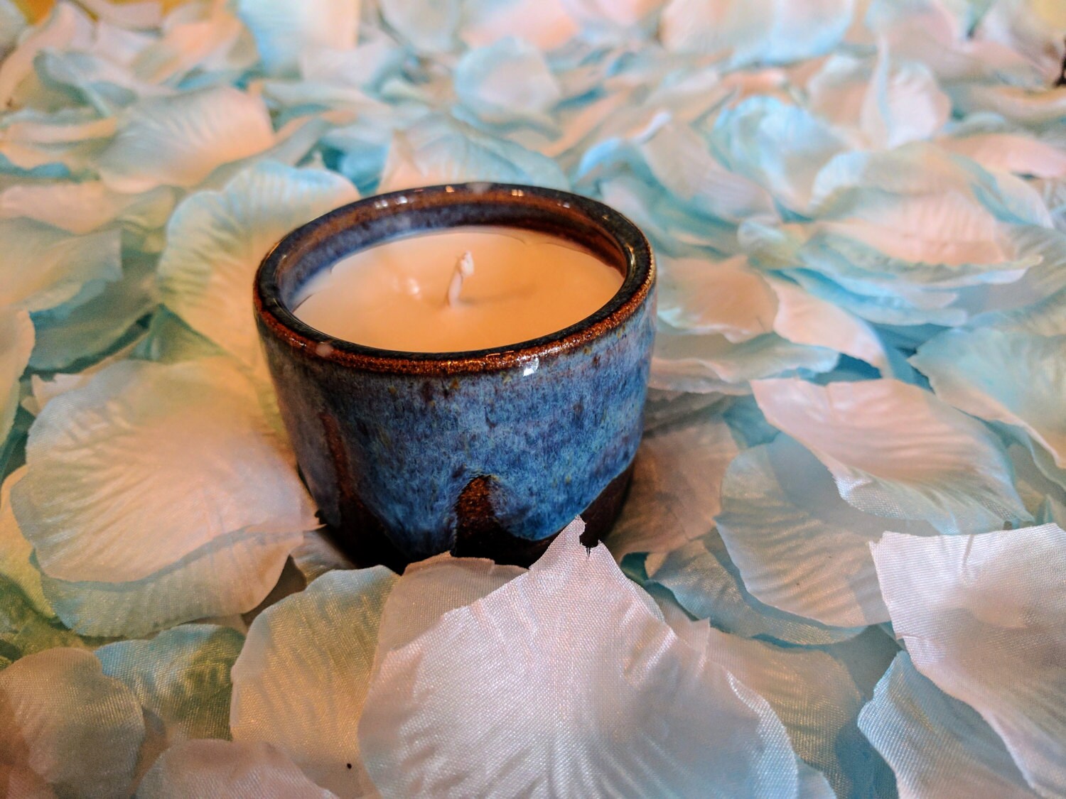Ceramic candle pottery candle reusable Etsy