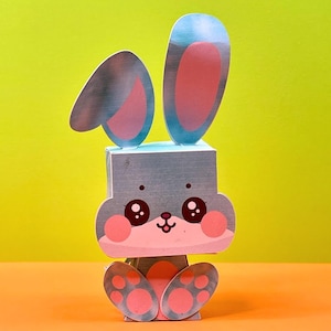Papertoy DIY Papercraft Bunny - 3D-Papier-Kaninchen-Spielzeug - Perfekt für Ostern, Kinderzimmer Dekor und kreative Geschenke