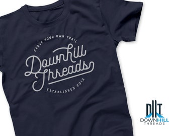 Downhill Threads Carve Your Own Trail Ski T-Shirt