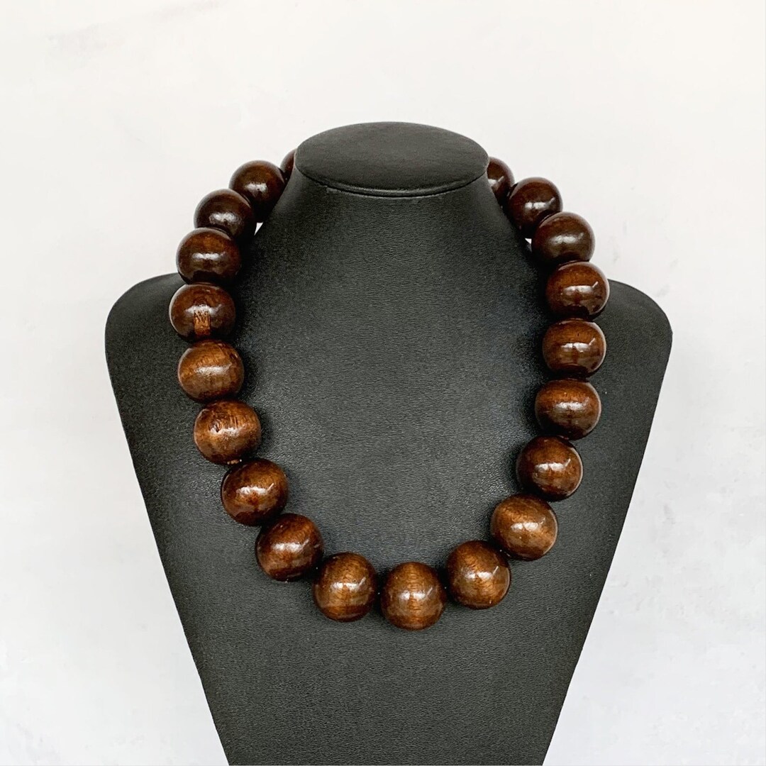 Teal Round Beads Geometric Necklace, Statement Necklace, White Leather