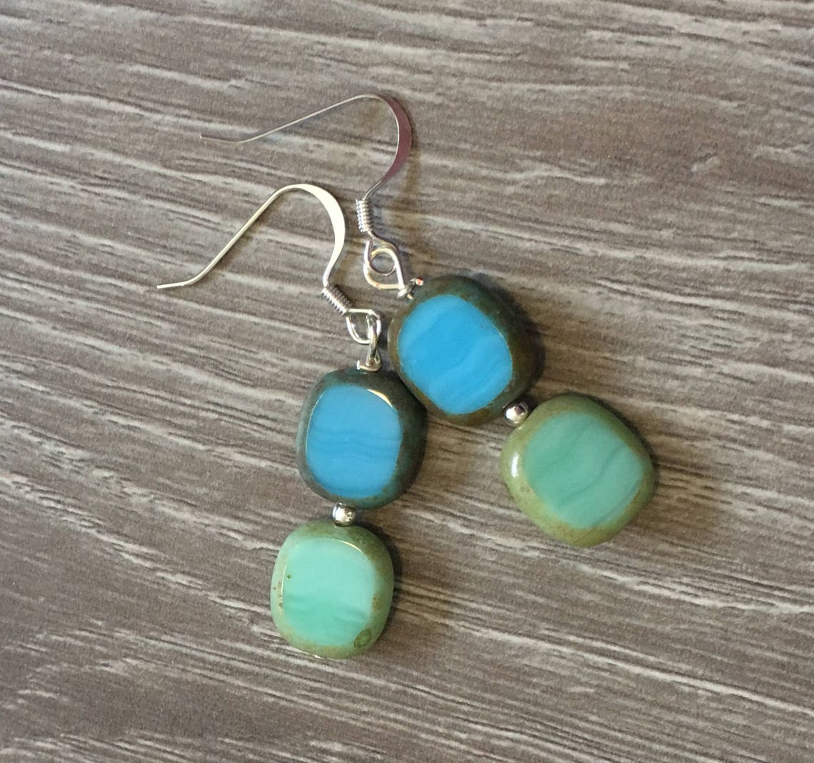 Sea green colour earrings Clearance