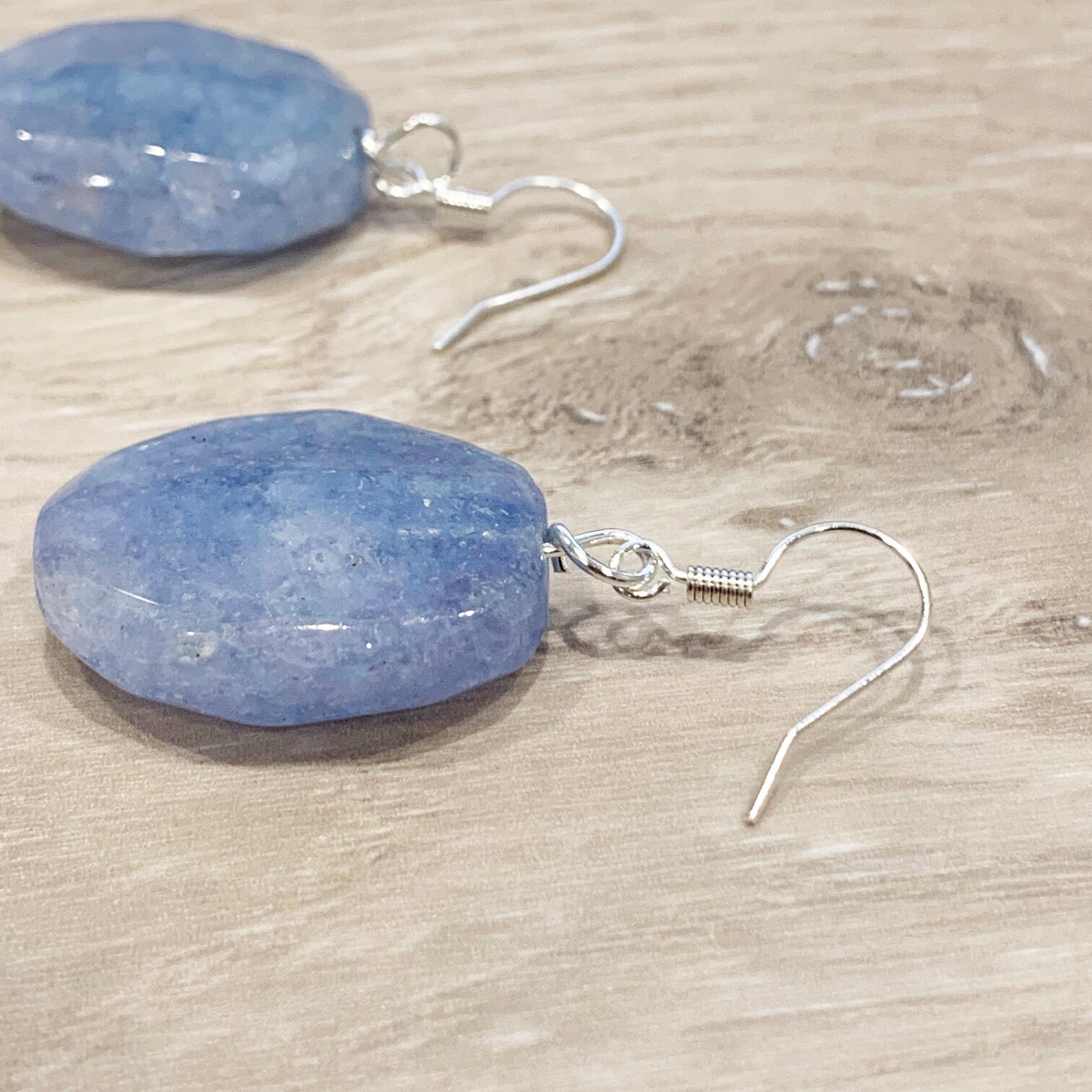 Powder Blue Earrings Light Blue Earrings Baby Blue Earrings Etsy