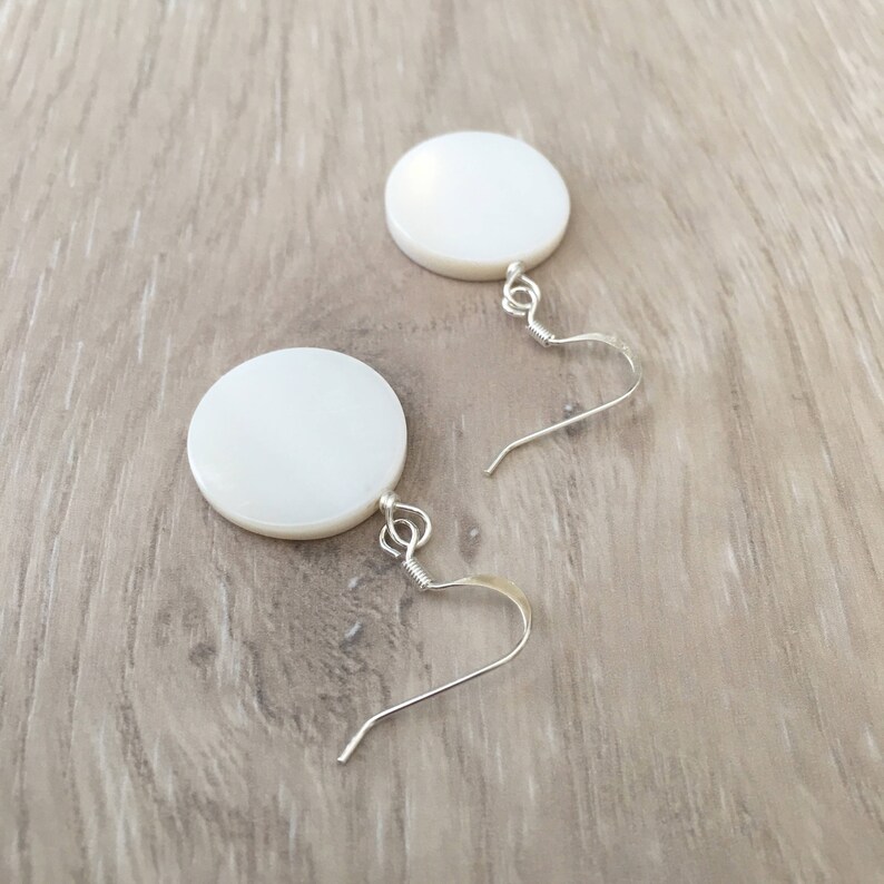 White Shell Earrings Seashell Earrings Large Shell Earrings Etsy