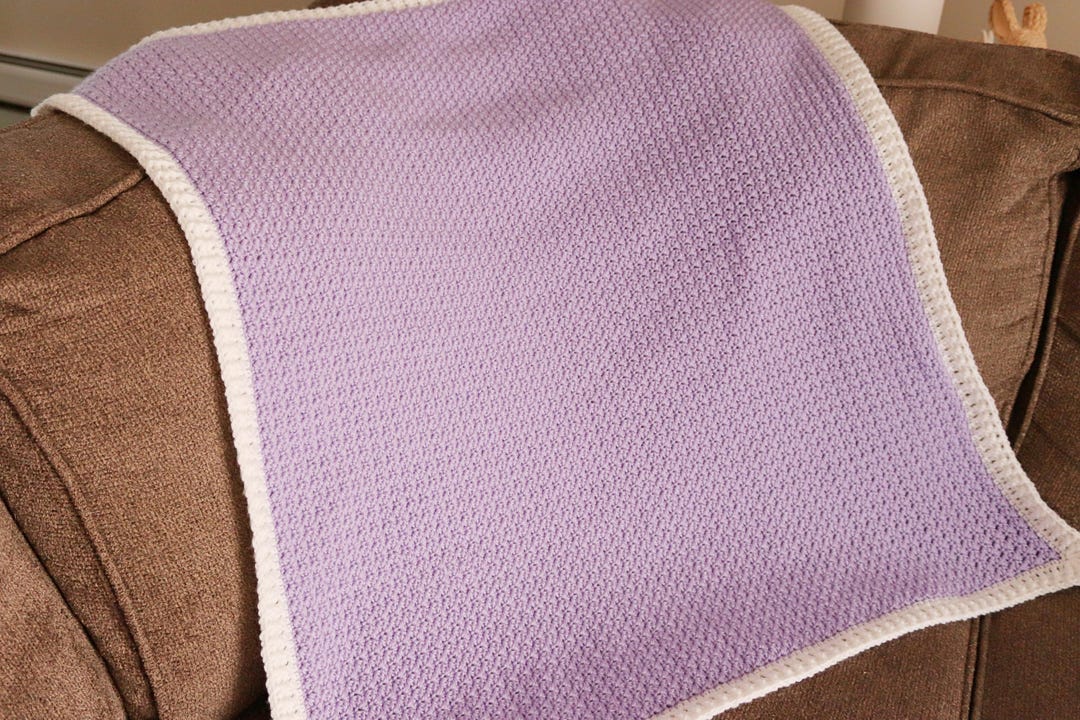 Crochet Baby Blanket Pattern: Ribbed Border Afghan (PDF Pattern