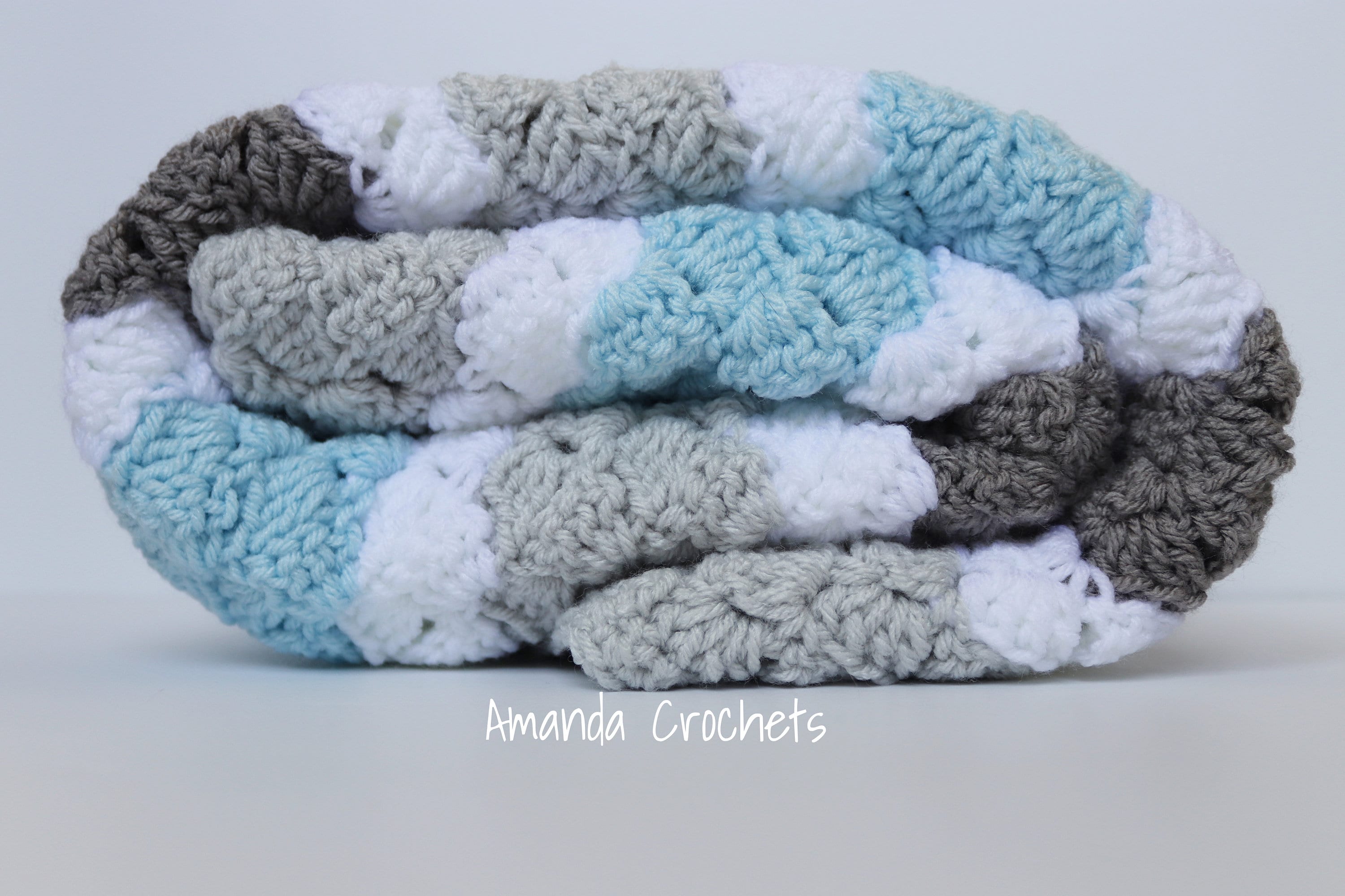 Crochet Baby Blanket Pattern: Slanted Shell Design (PDF Download) - Etsy