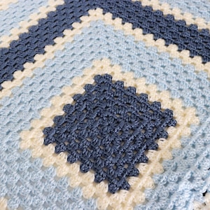 Crochet Baby Blanket Pattern-Granny Square Baby Blanket-Granny Square-Crochet Blanket Pattern-Instant Download-Pattern by Amanda Crochets
