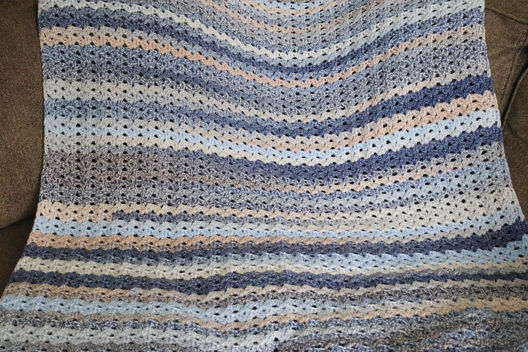 Crochet Throw Blanket Pattern, Easy Throw Blanket, Afghan, Beginner