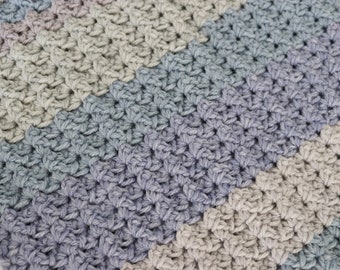 Crochet Baby Blanket Pattern-Instant Download-Easy Crochet Blanket-Blanket Pattern-Crochet Sprig Stitch Blanket-Pattern by Amanda Crochets