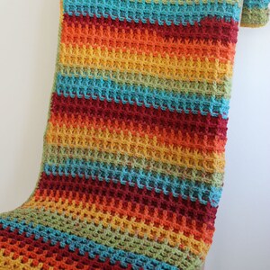 Crochet Baby Blanket Pattern-Instant Download-Baby Blanket Pattern-Baby Afghan-Crochet Pattern-Rainbow Blanket-Pattern by Amanda Crochets