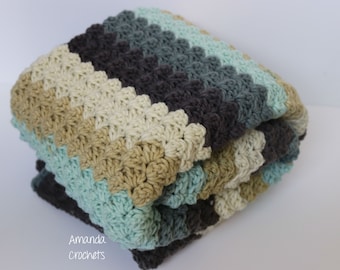 Crochet Baby Blanket Pattern-Instant Download-Baby Blanket Pattern-Caron Cake-Crochet Pattern-Baby Shower Gift-Pattern by Amanda Crochets