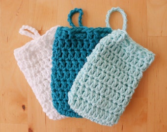 Cotton Soap Saver, Cotton Soap Bag, Soap Savers, Easy Crochet Soap Saver, Cotton Soap Bag, Instant Download, Pattern by Amanda Crochets