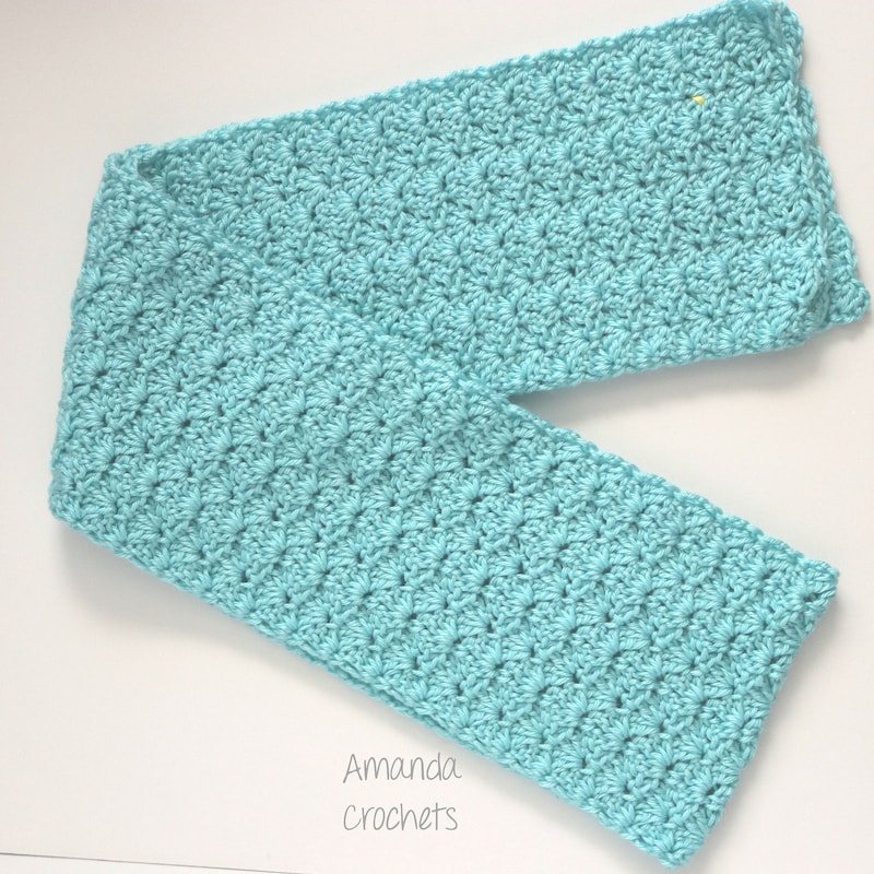 Shell Stitch Scarf Pattern Shell Stitch Scarf - Etsy