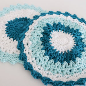 Crochet Dishcloth Pattern: Easy Lacy Design (PDF Download)