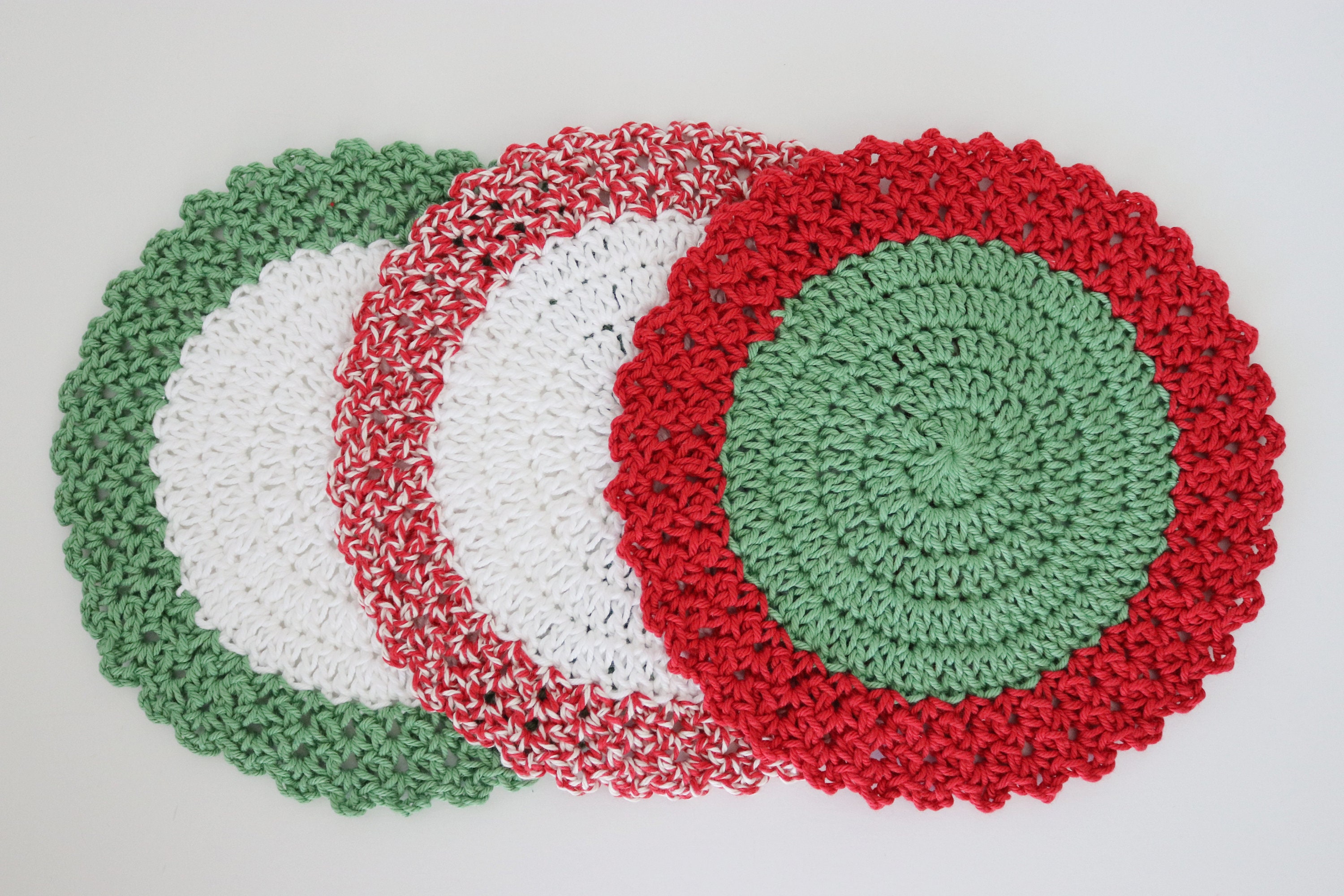 Crochet Dishcloth Christmas Dishcloth Merry Berry Dishcloth Etsy