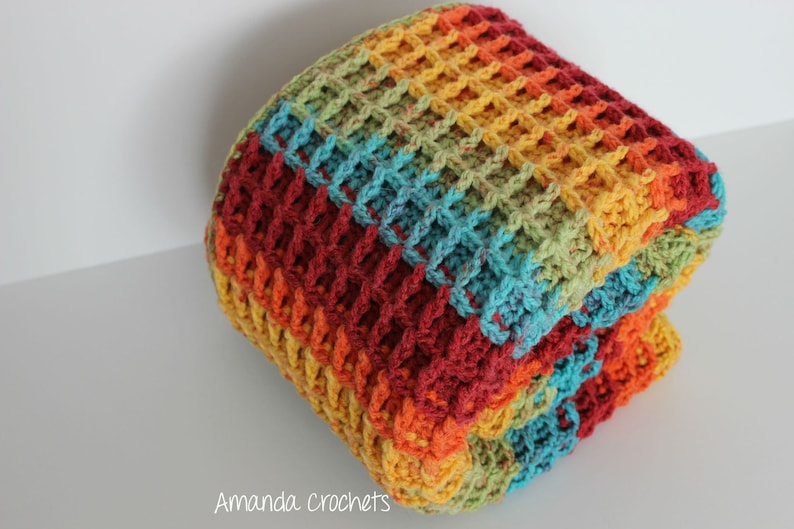 Crochet Baby Blanket Pattern-Instant Download-Baby Blanket Pattern-Baby Afghan-Crochet Pattern-Rainbow Blanket-Pattern by Amanda Crochets image 2