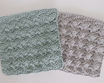 Crochet Dishcloth, Crochet Washcloth, Cotton Dishcloth, Cotton Washcloth, Easy Pattern, Instant Download, Pattern by Amanda Crochets