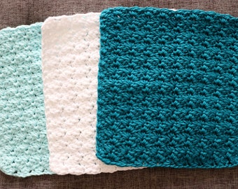 Crochet Dishcloth Pattern: Easy Textured Design (PDF Download)