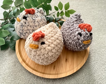 Handmade Crochet Chicken | Crochet Chicken | Farmhouse Crochet Chicken | Chicken Plushie
