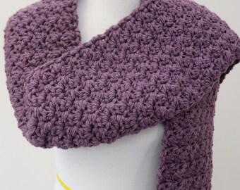 Crochet Beginner Scarf Pattern-Easy Beginner Scarf-Scarves-Crochet Neck Warmer-Chunky Scarf-Crochet Pattern-Pattern by Amanda Crochets