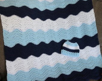 Baby Blanket Crochet Handmade, Newborn Boy Blanket, Baby Boy Blanket Crochet, Knit Baby Blanket, Baby Blanket Hand Knit, Baby Blanket Boy