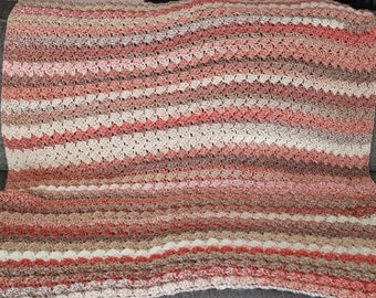 Crochet Fall Throw Blanket Pattern: Easy Textured Afghan (PDF Pattern)