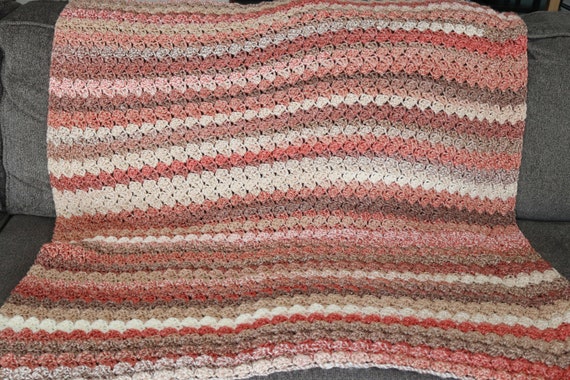 Crochet Fall Throw Blanket Pattern: Easy Textured Afghan (PDF Pattern)