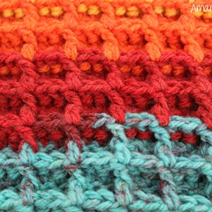 Crochet Baby Blanket Pattern-Instant Download-Baby Blanket Pattern-Baby Afghan-Crochet Pattern-Rainbow Blanket-Pattern by Amanda Crochets image 5