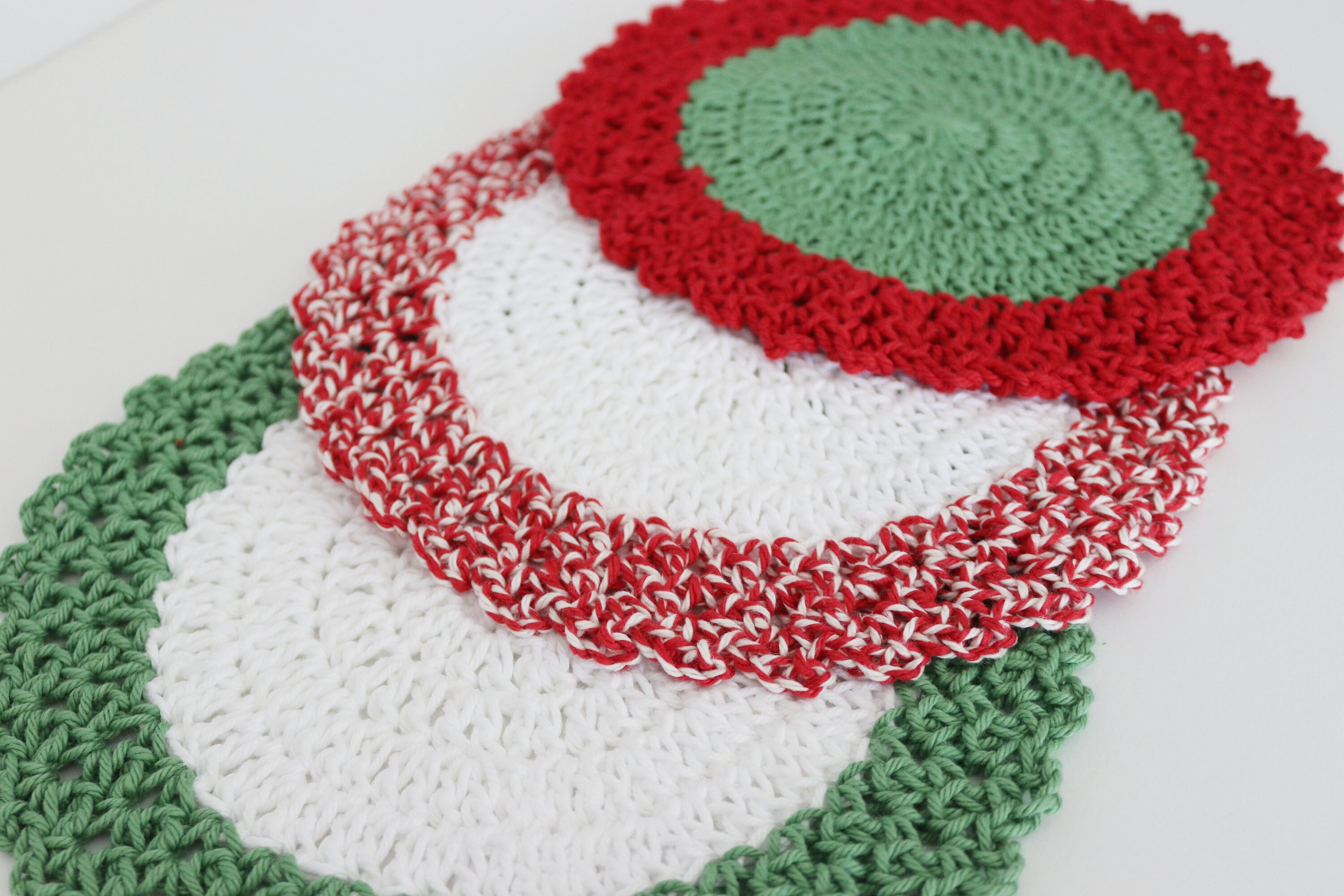 Crochet Dishcloth Christmas Dishcloth Merry Berry Dishcloth Etsy