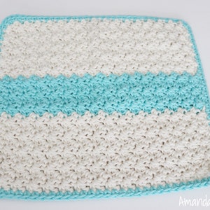 Crochet Dishcloth, Housewarming Gift, Crochet Washcloth, Instant Download, Beginner Pattern, Cotton Dishcloth, Pattern By Amanda Crochets image 3