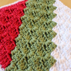 Coussin décoratif au crochet, coussin chauffant en coton, coussin chauffant de Noël, manique, modèle de coussin chauffant, modèle facile, téléchargement immédiat, modèle par Amanda Crochets