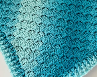 Crochet Baby Blanket Pattern-C2C Blanket-Baby Blanket Pattern-Baby Afghan-Crochet Pattern-Corner to Corner-Pattern by Amanda Crochets
