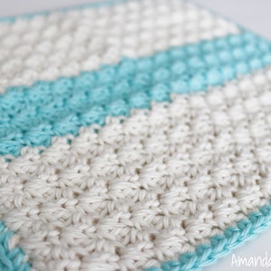 Crochet Dishcloth, Housewarming Gift, Crochet Washcloth, Instant Download, Beginner Pattern, Cotton Dishcloth, Pattern By Amanda Crochets image 1