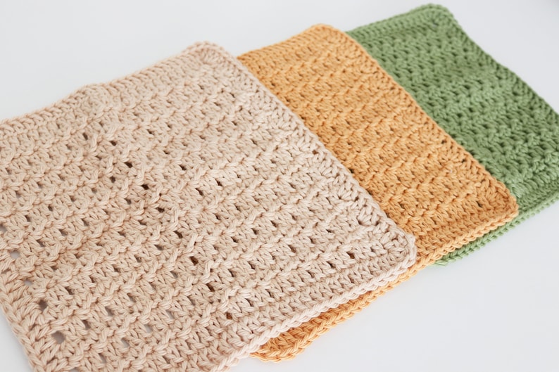 Crochet Dishcloth Pattern: Easy Beginner Design (PDF Download) - Etsy