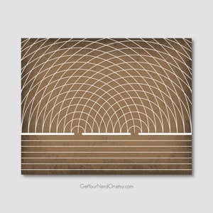 Young's Double Slit Experiment, Abstract Science Art, Classroom Decor, Nerdy Minimalist Print