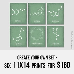 Set of 6 Prints Create Your Own Set Nerdy 11x14 Posters Science Art ...