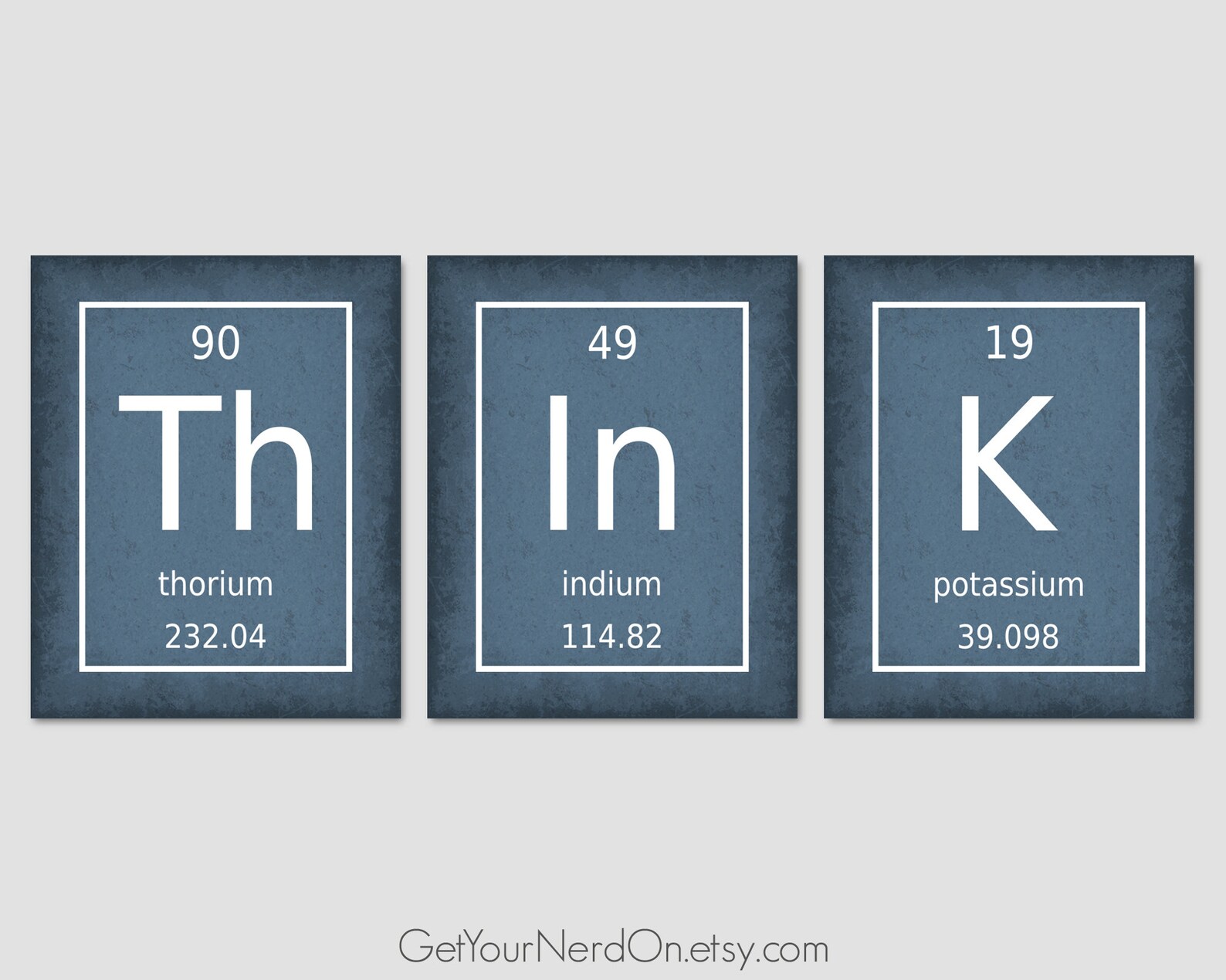 Think Set of 3 Prints Periodic Table Classroom Decor Gifts | Etsy