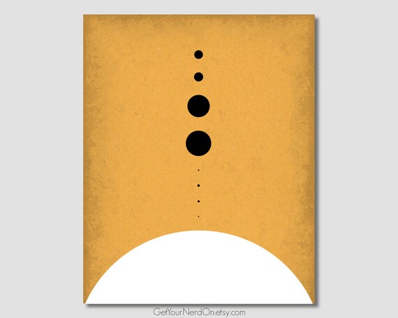 Planets To Scale Minimalist Nerd Art Astronomy Poster Outer Space Decor Astronomy Gifts Space Nursery Decor Solar System Poster Galaxy Art