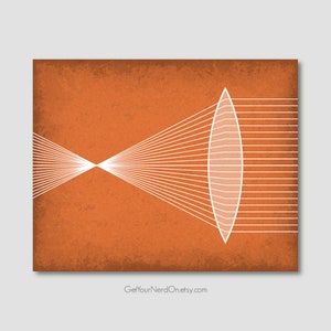 Refraction Art Print, Abstract Science Art, Gifts For Teachers, Science Geek Decor