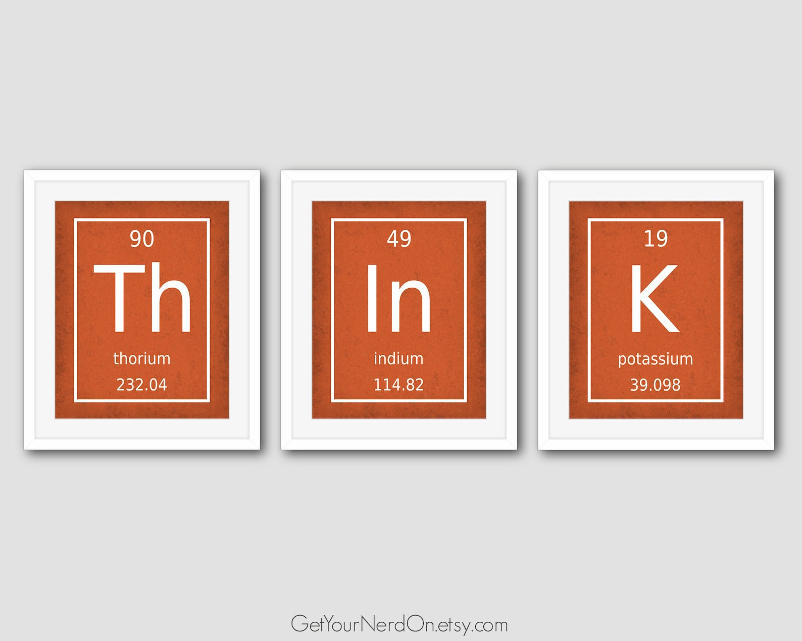 Think Set of 3 Prints Periodic Table Classroom Decor Gifts - Etsy