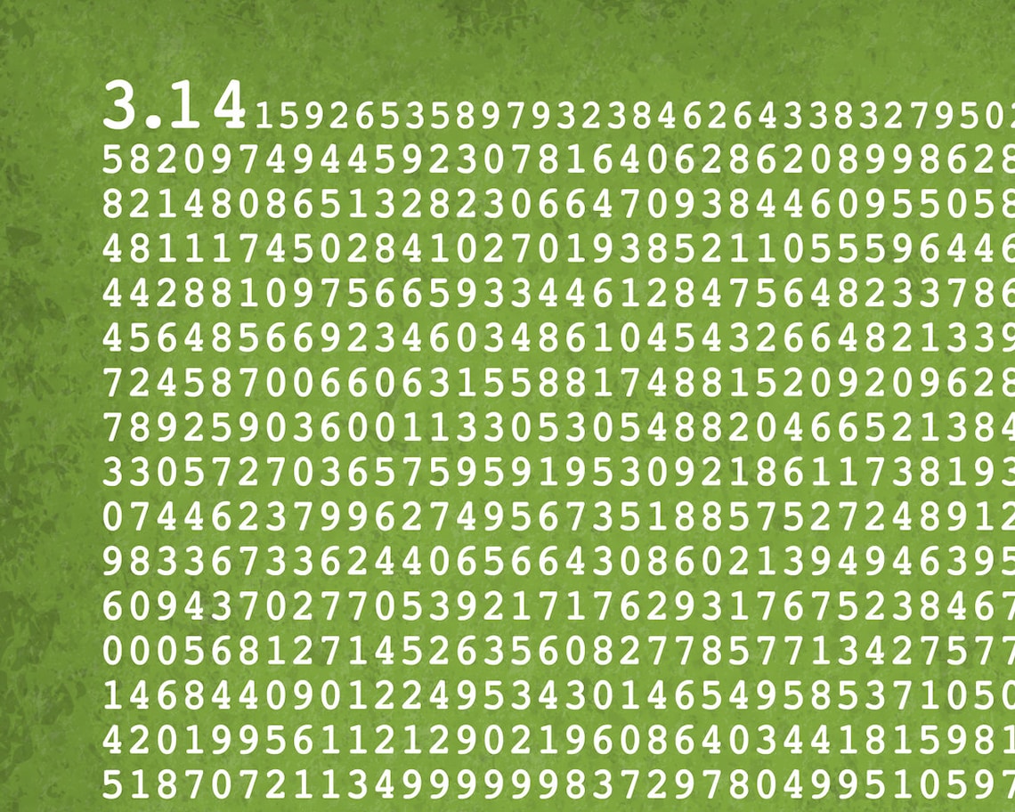 Pi To 2000 Decimal Places Minimalist Print Mathematics Decor Etsy
