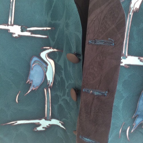 Adult Blue shops Heron Silk Vest