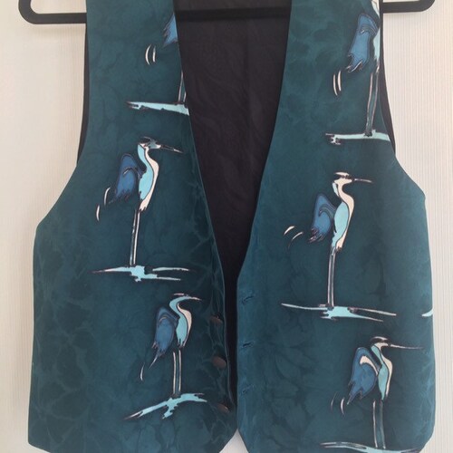 Adult Blue shops Heron Silk Vest