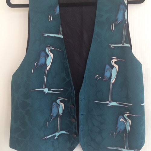 Adult Blue shops Heron Silk Vest