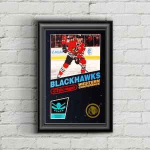 Chicago Blackhawks Retro NES Box Art Print- Jonathan Toews