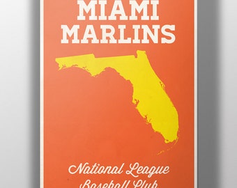 Miami Marlins Minimalist Print