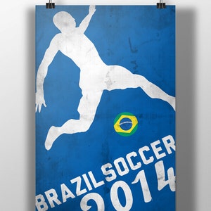 World Cup 2014- Brazil Soccer Print