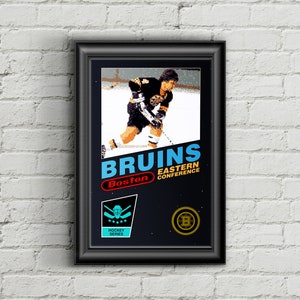 Boston Bruins Retro NES Box Art Print- Bobby Orr